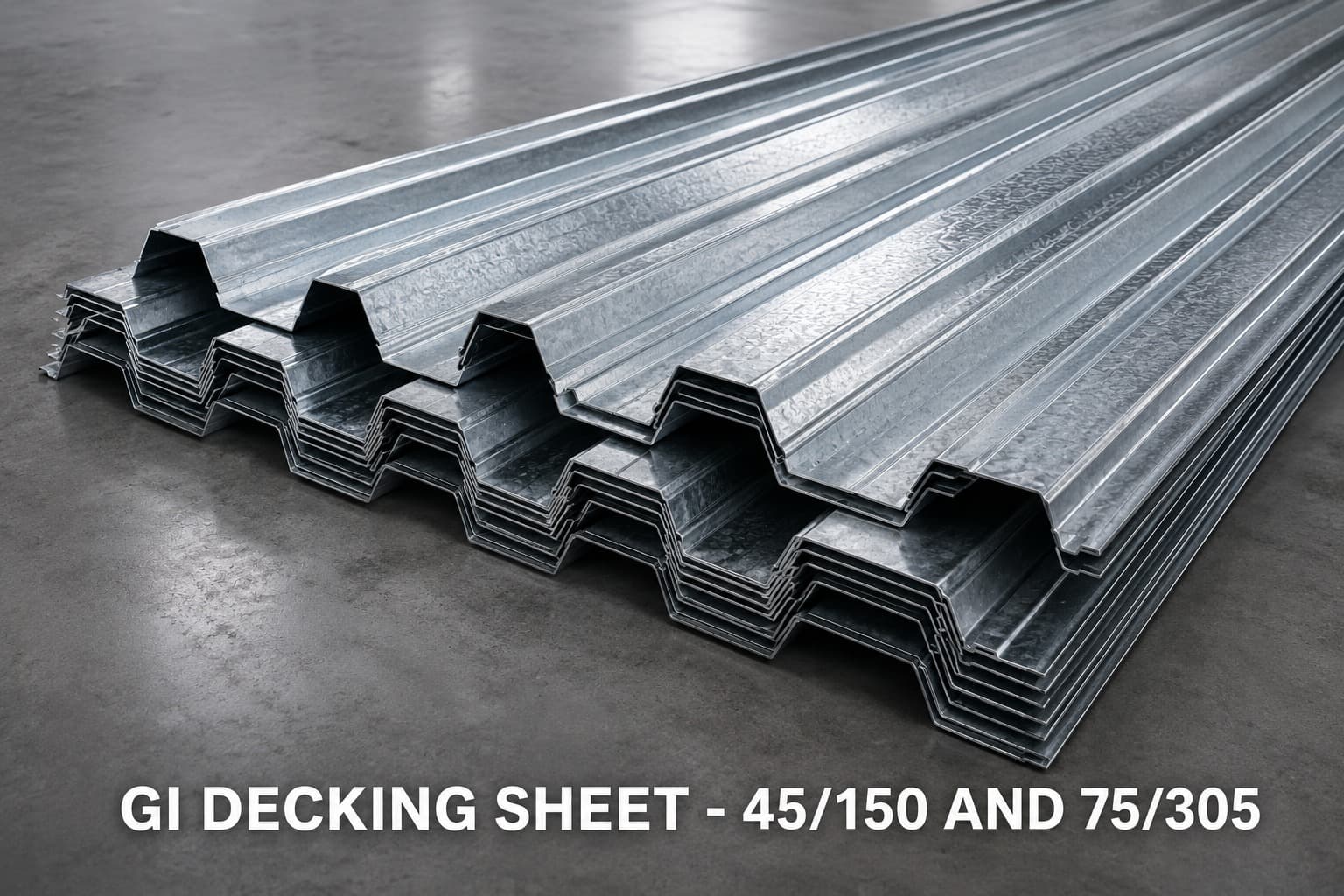 GI Decking Sheet - 45/150 and 75/305 product image 1